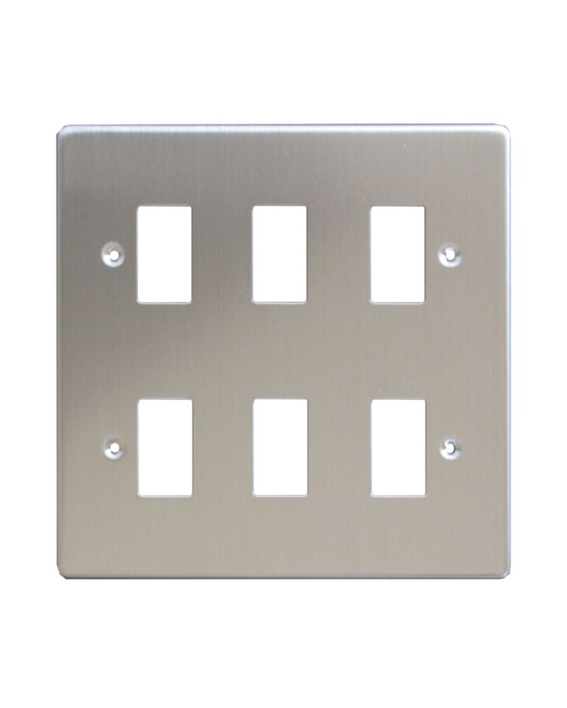 Varilight XDSPG6 6-Gang PowerGrid Faceplate Metal Reviews