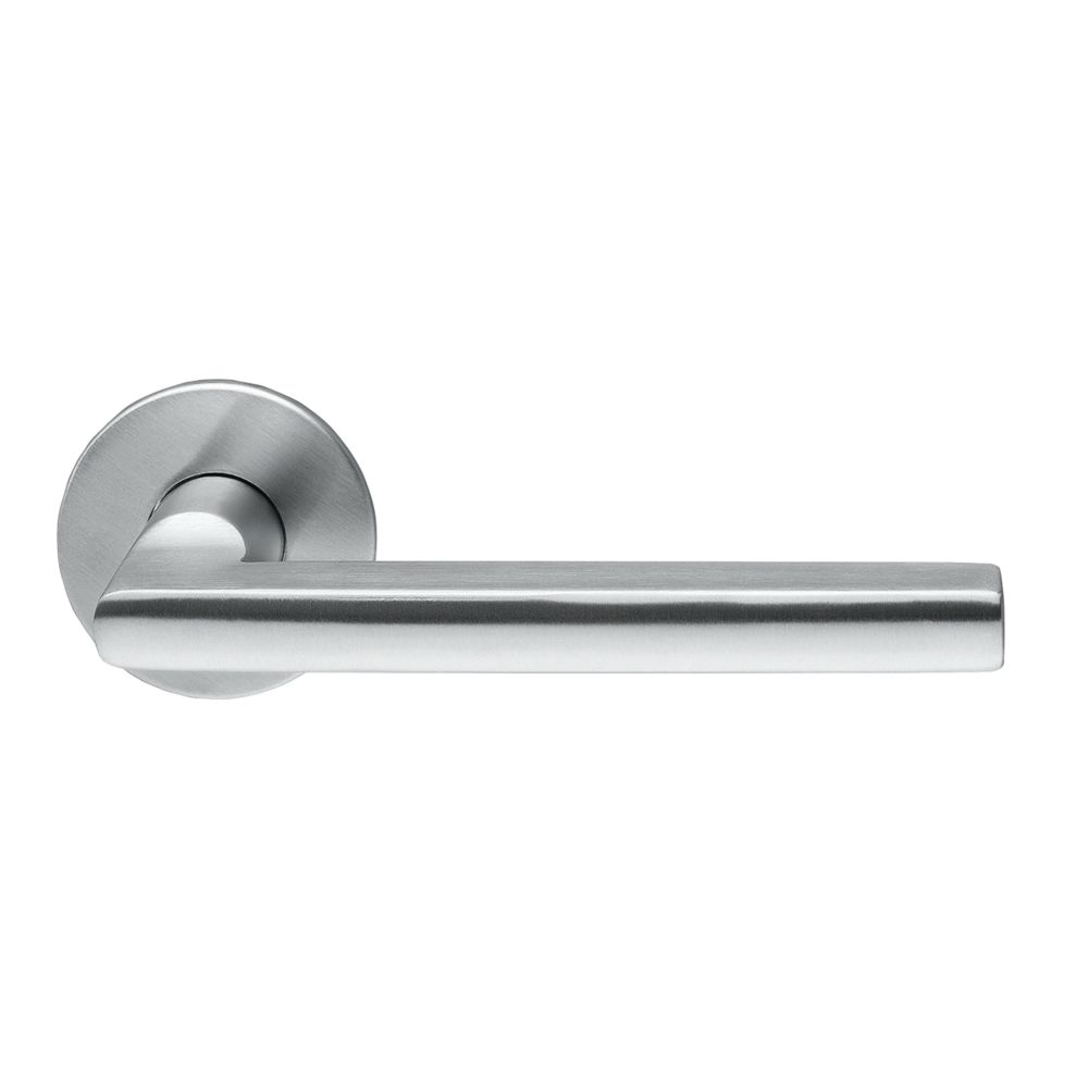 Briton 4700 Series Fire Rated Lever on Rose Hollow Cut Away Flat Lever Handle Pair Satin Stainless Steel Reviews