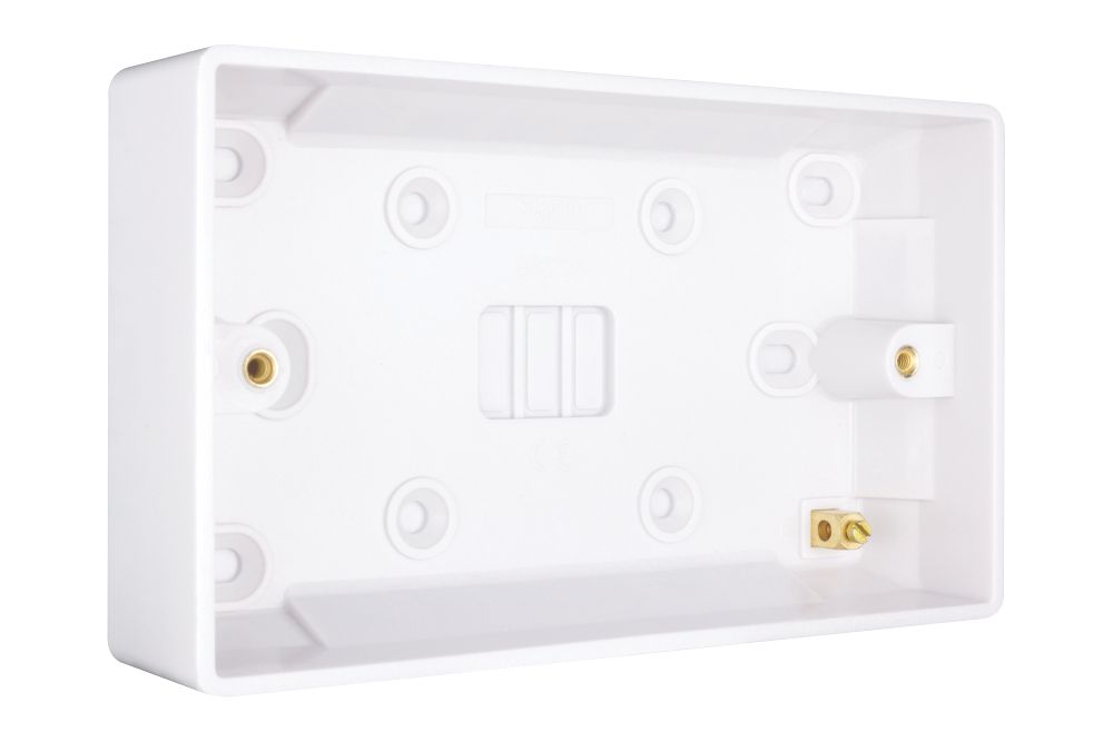 Schneider Electric 2-Gang Surface Pattress Box White 25mm