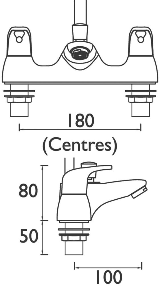 Bristan Cadet Deck-Mounted Bath Shower Mixer Tap