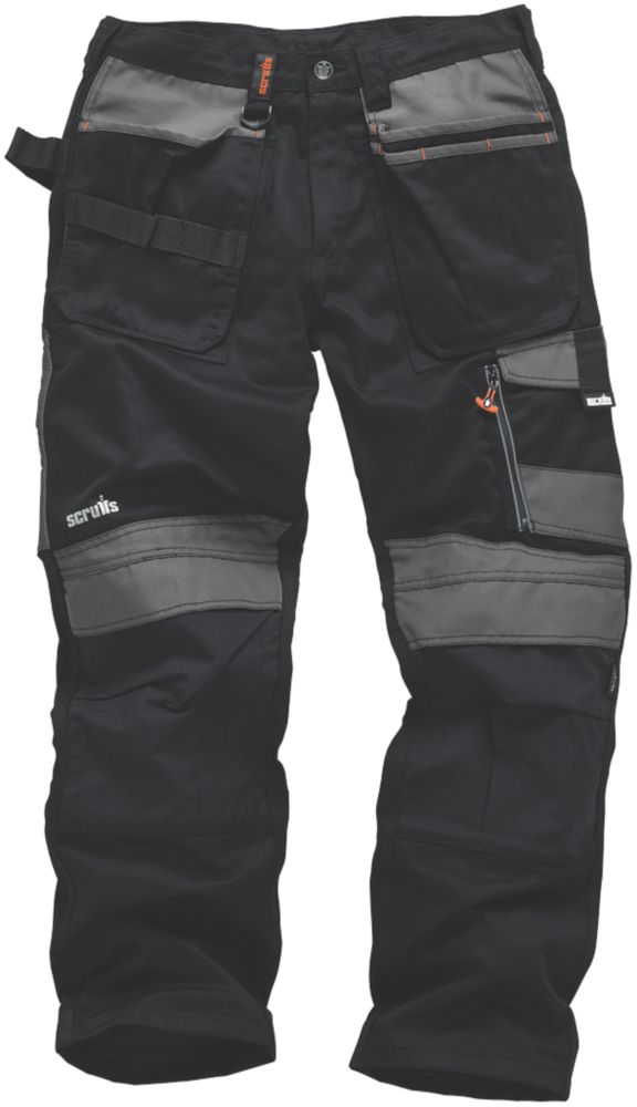 Scruffs 3D Trade Trousers Black / Grey 38