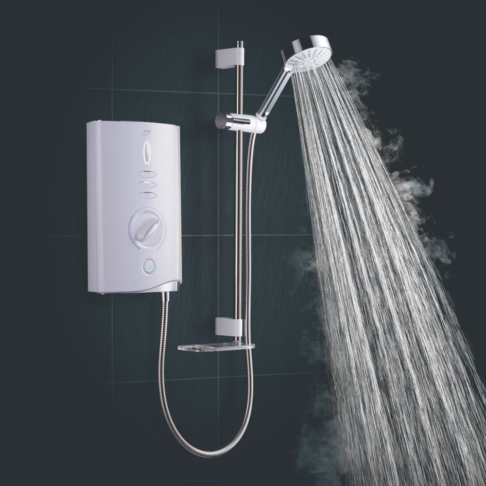 Mira Sport Max with Airboost White 9kW Manual Electric Shower