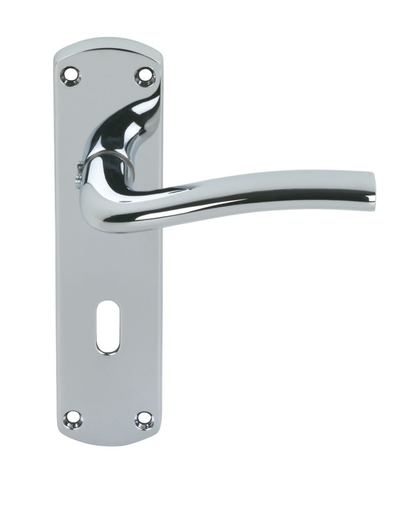 Smith & Locke Cuatro Fire Rated LoB Lock Door Handles Pair Polished Chrome Reviews