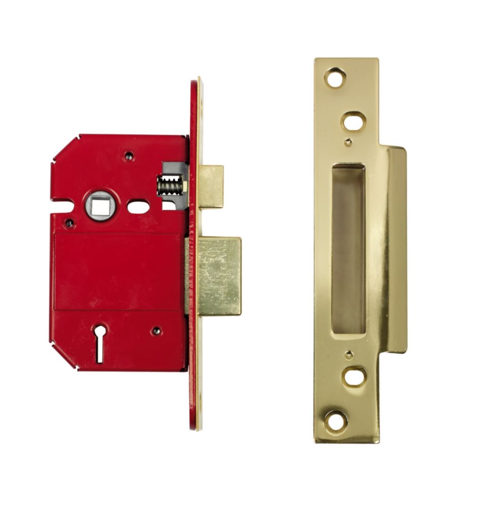 ERA Brass Effect BS 5-Lever Mortice Sashlock 64mm Case - 44mm Backset