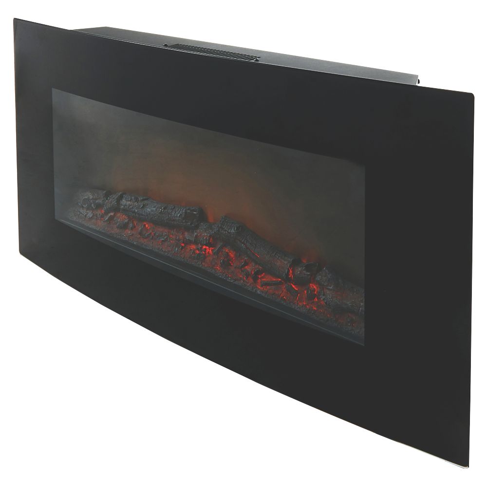 Blyss Dovhy Black Remote Control Wall-Mounted Electric Fire Reviews