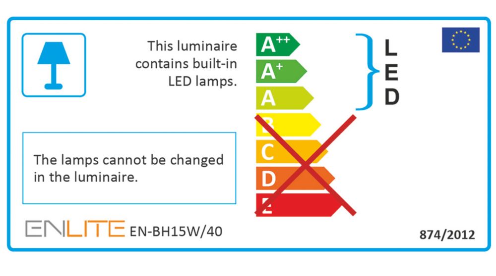 Enlite Orbital LED Bulkhead White 15W