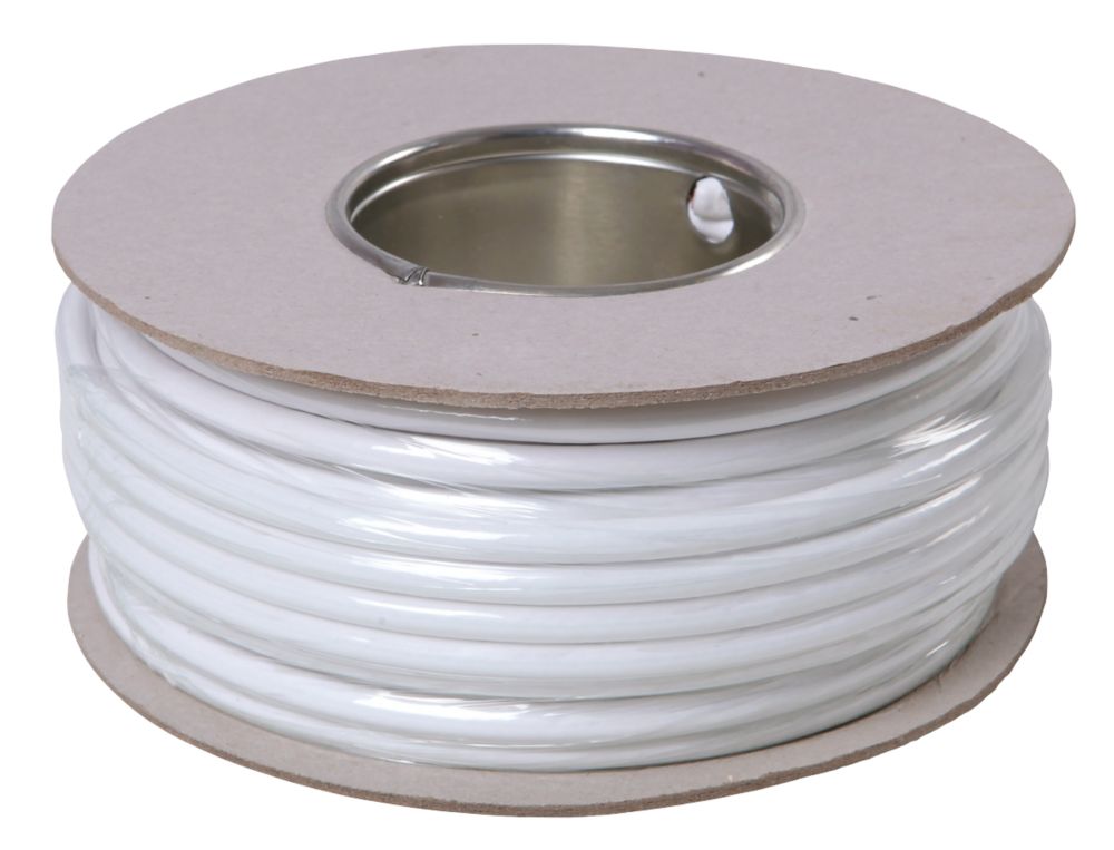 Nexans NX100 White 1-Core Round Coaxial Cable 50m Drum