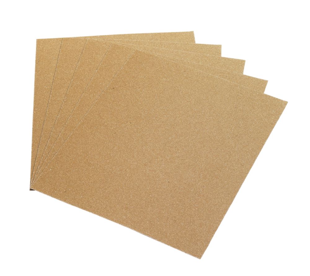 Oakey Glass Paper Unpunched 280 x 230mm 40 Grit 5 Pack