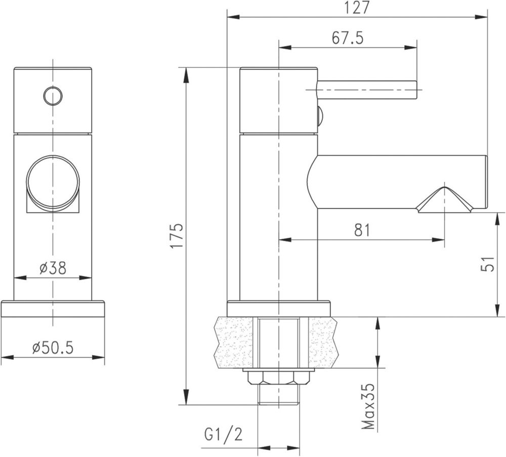 Lazu Basin Pillar Taps