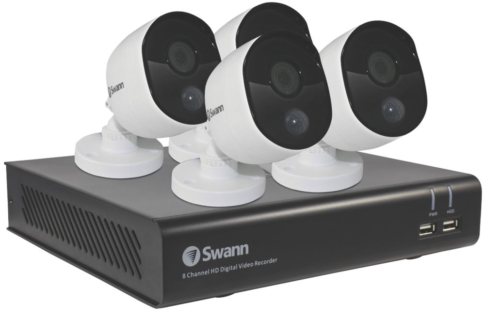 Swann SWDVK-844804V-UK 8-Channel 1080p CCTV DVR Kit & 4 Cameras