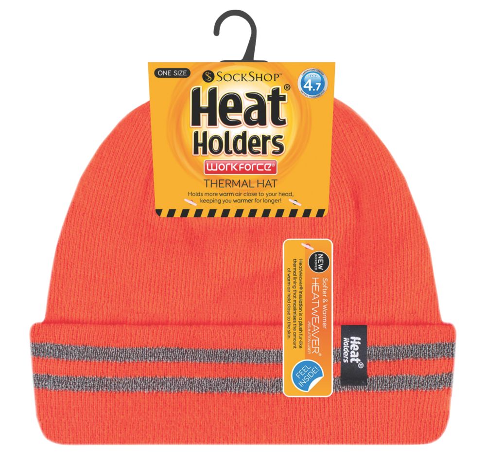 SockShop Heat Holders Thermal Hat Orange