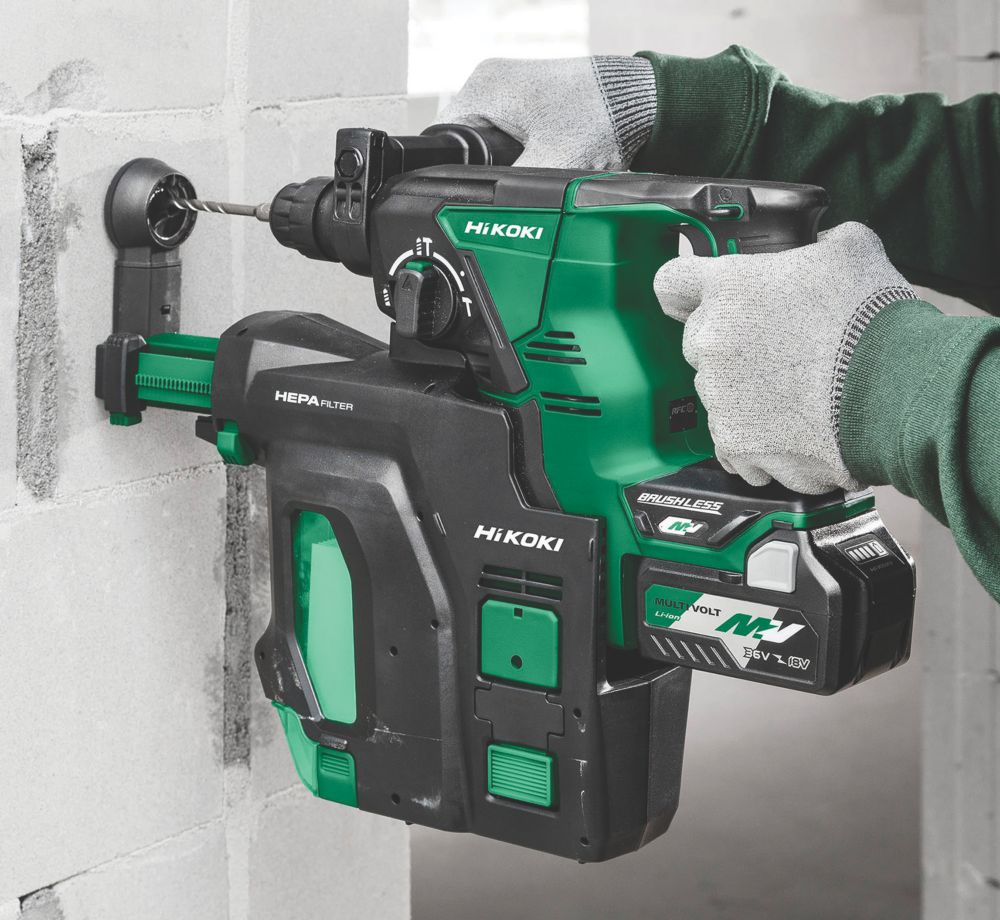 HiKOKI DH36DPB/JKZ 5.7kg 36V 2.5Ah Li-Ion Multi Volt Brushless Cordless SDS Plus Hammer Drill