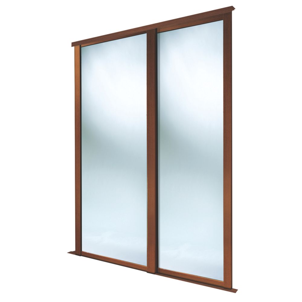 Spacepro Shaker 2 Door Framed Sliding Wardrobe Mirror Doors Mirror