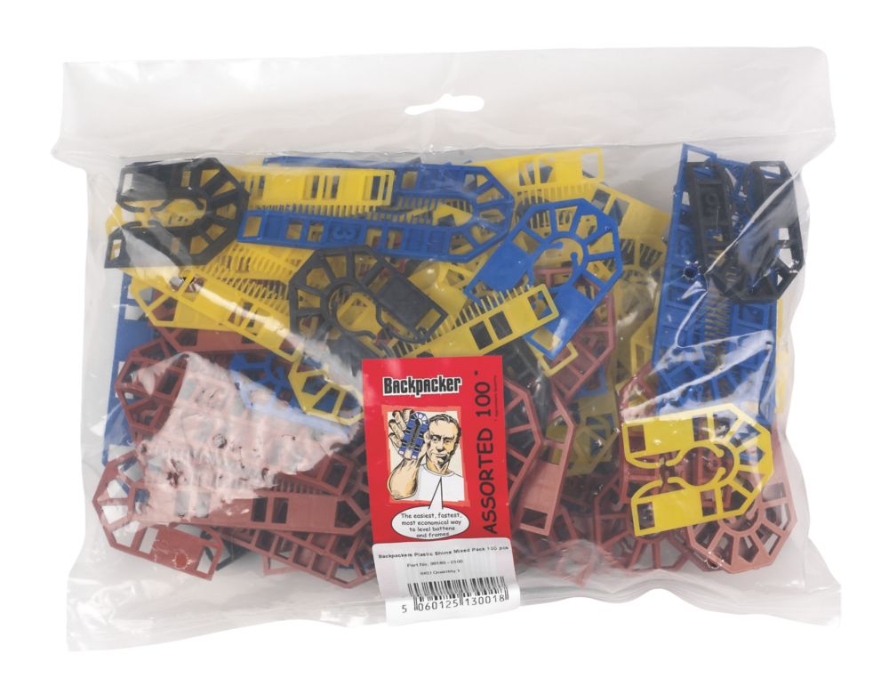 Broadfix Assorted Plastic Shims Medium 100 Pcs