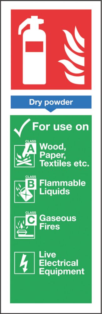 Nite-Glo Dry Powder Extinguisher Sign 300 x 100mm Reviews