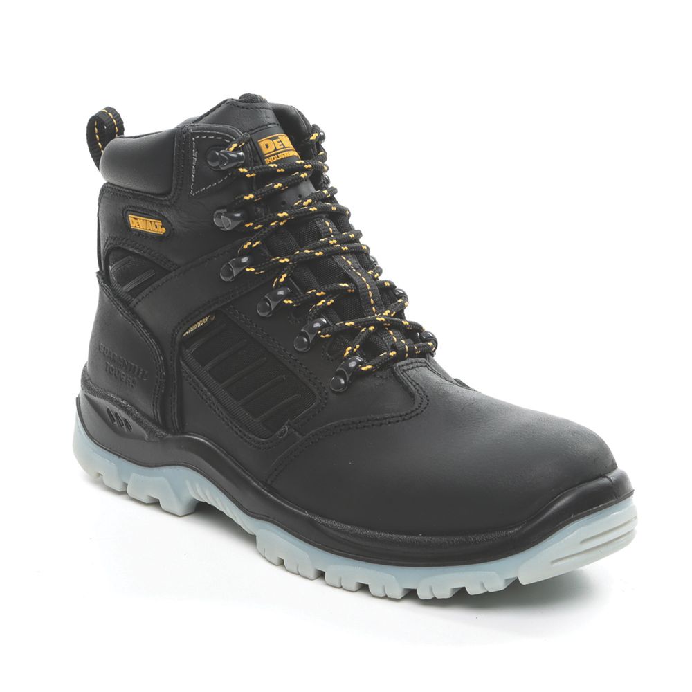Dewalt Recip Safety Boots Black Size 8 Safety Boots Screwfix Com
