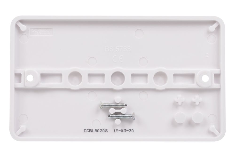 Schneider Electric Lisse 2-Gang Blanking Plate White