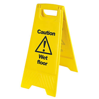 Caution Wet Floor A Frame Safety Sign 600 X 290mm Wet Floor