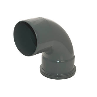 floplast 92 5 single socket soil pipe bend anthracite grey 110mm soil pipe fittings screwfix com