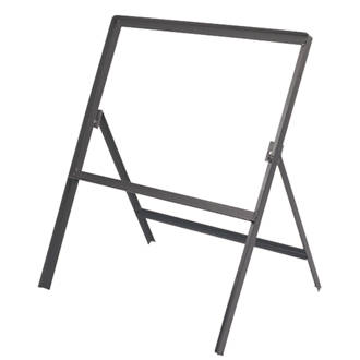 single sided sign stanchion 450 x 600mm safety signs screwfix com