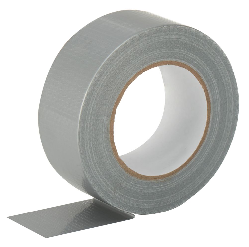 Cloth Tape 27 Mesh Silver 50m X 50mm Duct Tape Screwfix Com