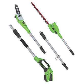 2.0 AH Battery Included PH40B210 Greenworks 22-Inch 40V Cordless Pole Hedge Trimmer 
