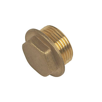 1/8" BSP FLANGED BRASS BLANK PLUG 9-05291 BRASS IMPERIAL COMPR FTGS 