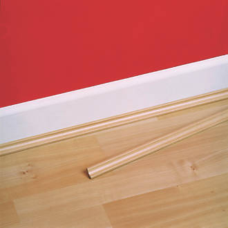 Unika White Scotia Laminate Beading 2 4, Pictures Of Laminate Flooring With Beading
