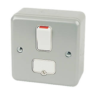 13A Rated Switched Metal Clad Fused Connection Spur Unit For Home & Business 