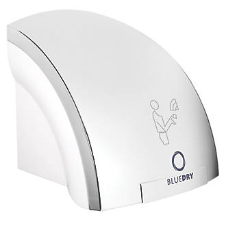 BLUEDRY Junior Hand Dryer Electric Automatic Value Handdryer Chrome 