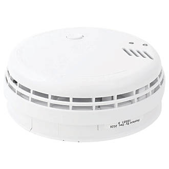 Set of 2 x Aico EI146 RC Mains Hard Wired Smoke Alarms with 9V Battery Back Up