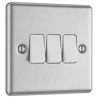 KINGSWAY 6 AMP X RATED 1 GANG 2 WAY OR 1WAY SWITCH WHITE INSERT POLISHED CHROME 
