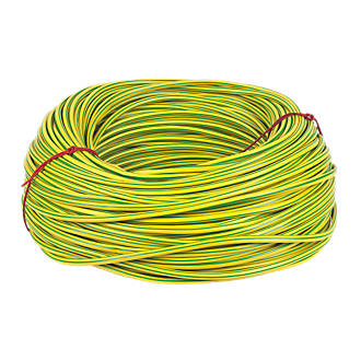 100m Cheap PVC Earth Sleeving free delivery Green/Yellow  3mm 4mm 6mm 1m