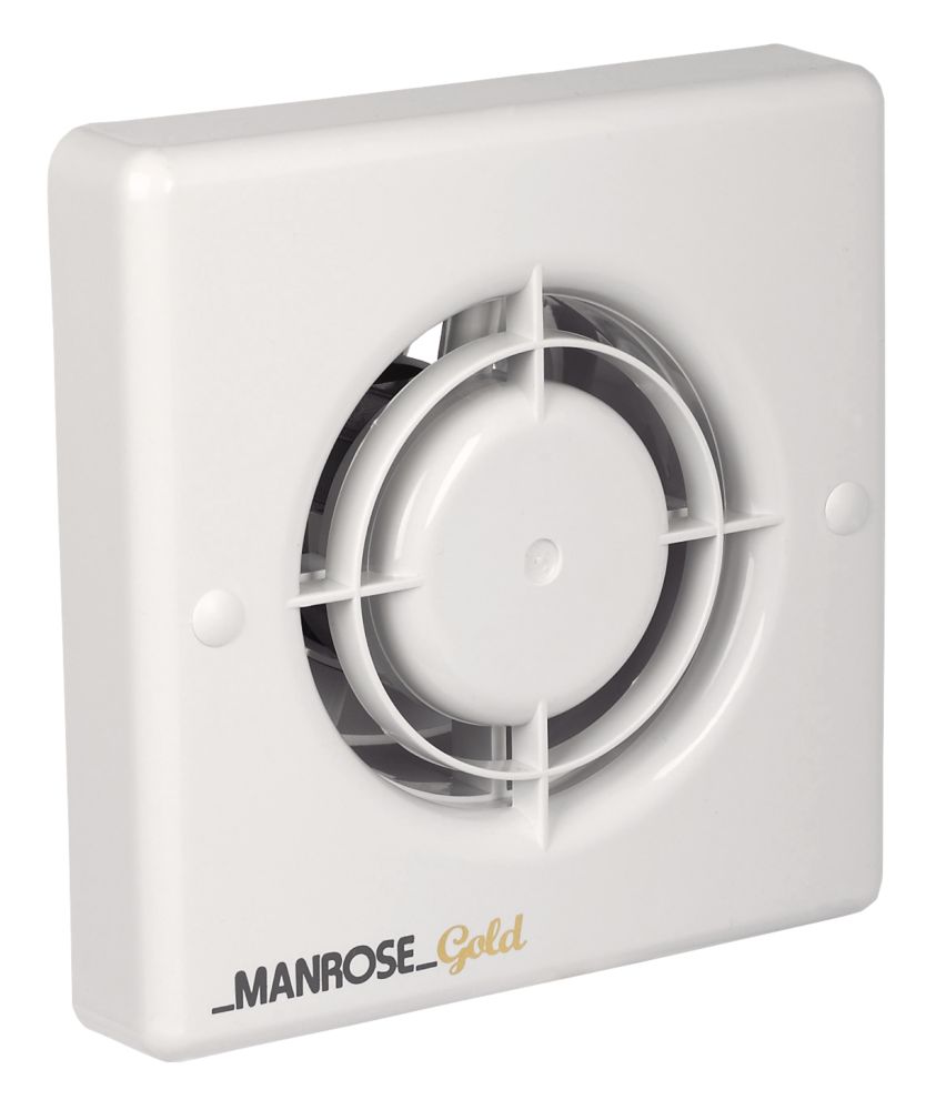 Manrose Mg100s 12w Bathroom Extractor Fan White 240v Bathroom Extractor Fans Screwfix Com