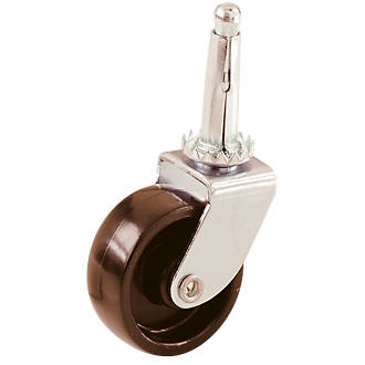 select single wheel castor stems 32mm 2 pcs castors screwfix com