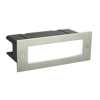 Set of 4 Stainless Steel LED Outdoor Brick Lights