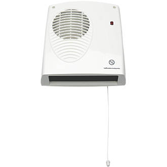 Wall Mounted Fan Heater 2000w, Bathroom Wall Heater With Thermostat