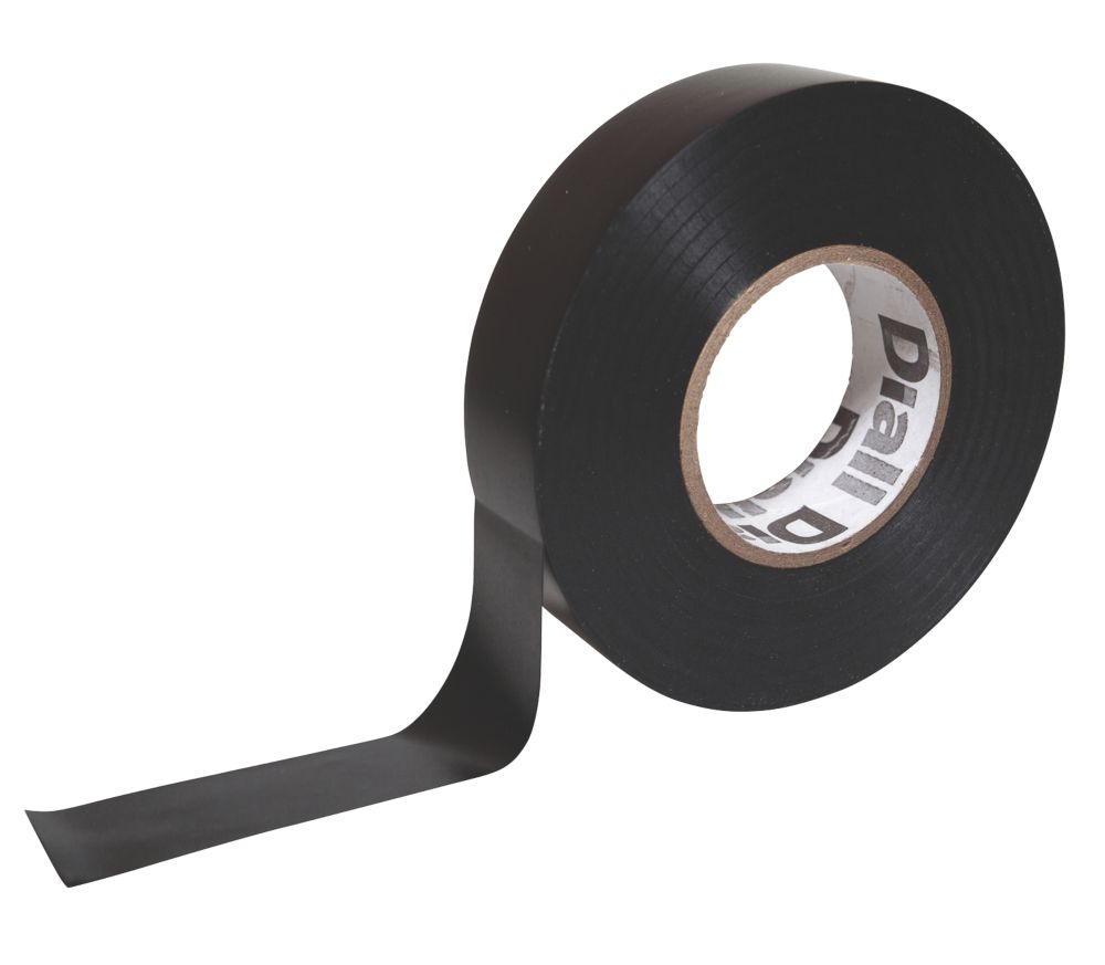 Diall 510 Insulating Tape Black 33m X 19mm Electrical Tape Screwfix Com