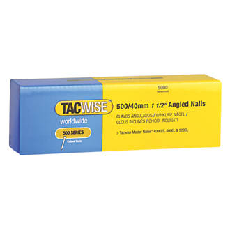 Tacwise 500 Series 50mm 18 Gauge Angled Nails 1000 pack by tyzacktools 