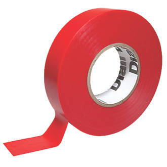 Fixman 191784 Insulation Tape 19mm x 33m Red 