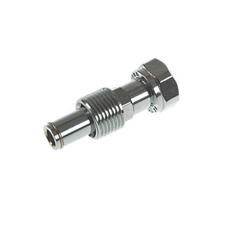 can be on Thermostatic Radiator Valve etc 60mm Rigid Chrome TRV Extension Tail 
