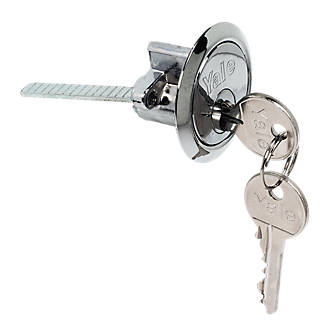 Yale P-6KP1109-CH Replacement Rim Cylinder for Use with Surface Mounted Locks Chrome 6 Keys Provides Key Access From One Side of the Door 
