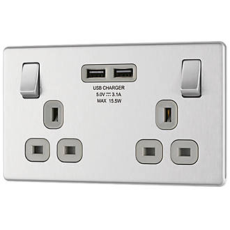 Any 2 For £35 on LAP Screwless 3.1a USB Sockets