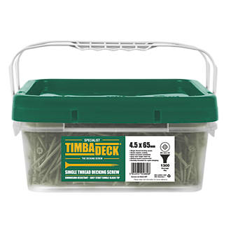 TIMBADECK PROFESSIONAL GREEN DECKING SCREWS 4.5 X 65mm 