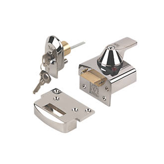Yale British Standard Nightlatch Lock 40 mm backset Chrome Finition BS 3621 