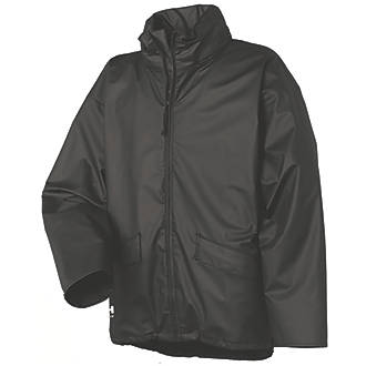 M Black Helly Hansen Voss Waterproof Jacket/Mens Workwear 