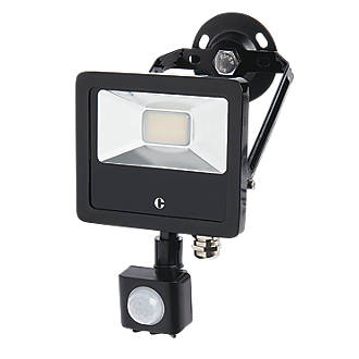 Collingwood Outdoor Led Colour Switch, Outdoor Led Floodlight With Pir Sensor Black 10w