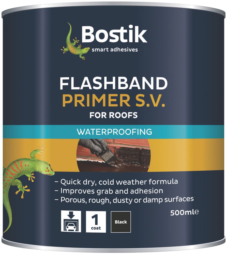 Bostik Flashband Primer Black 500ml Water Seal Screwfix Com