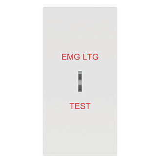 6 Gang lighting grid switch with upto 6 emergency keyswitch test switch modules 