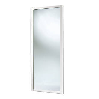 Spacepro Shaker 1 Door Sliding Wardrobe, White Frame Mirror Sliding Wardrobe Doors